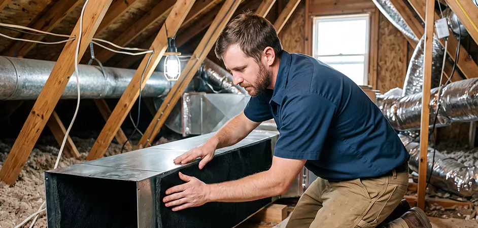 Acoustic Duct Liner Installation in Laurel
