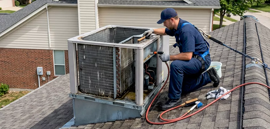 Rooftop Unit Cleaning in Laurel